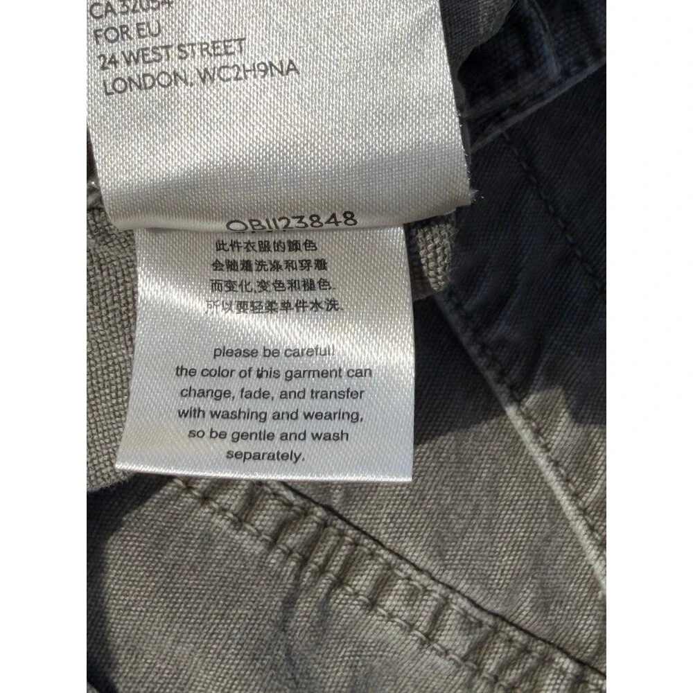ANTHROPOLOGIE Liza Utility Shorts pleated button front stretch shorts sz 26 - Picture 6 of 10